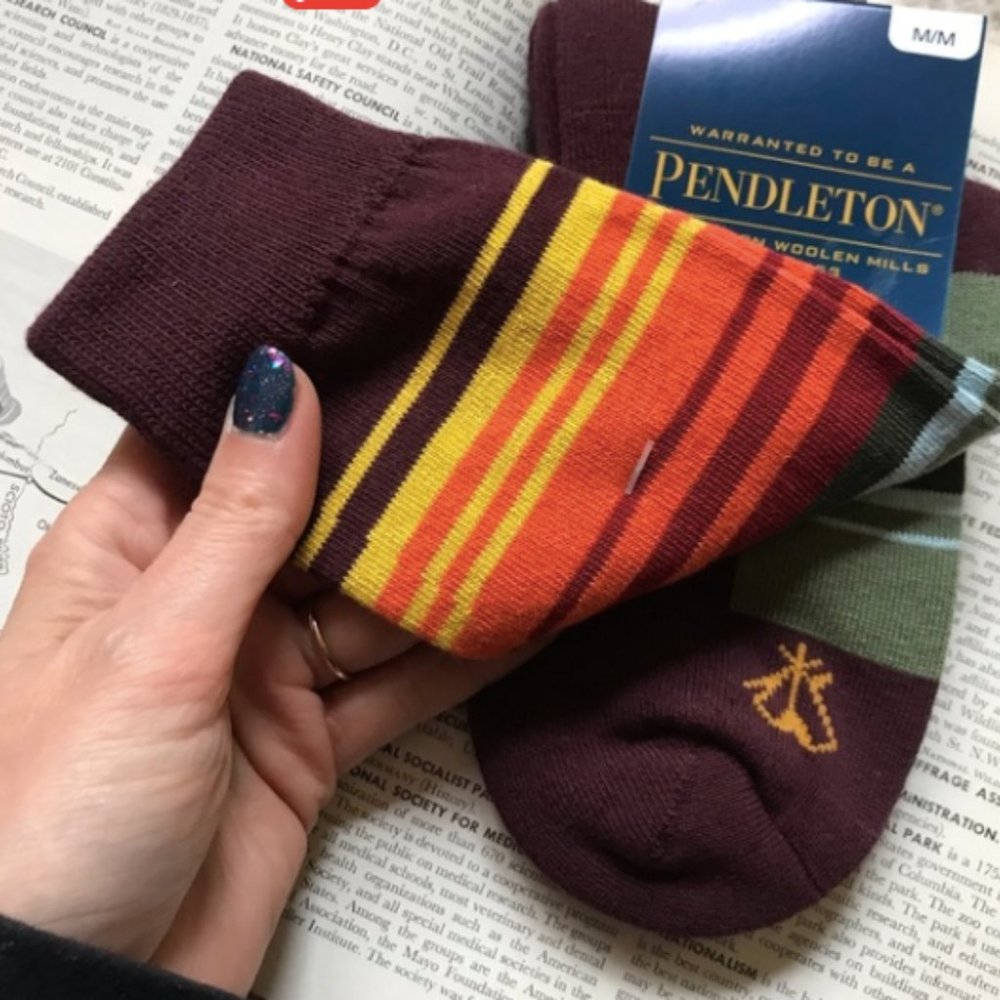 Pendleton UNISEX Smoky Mountain National Park Collection Stripe Socks - Picture 5 of 12